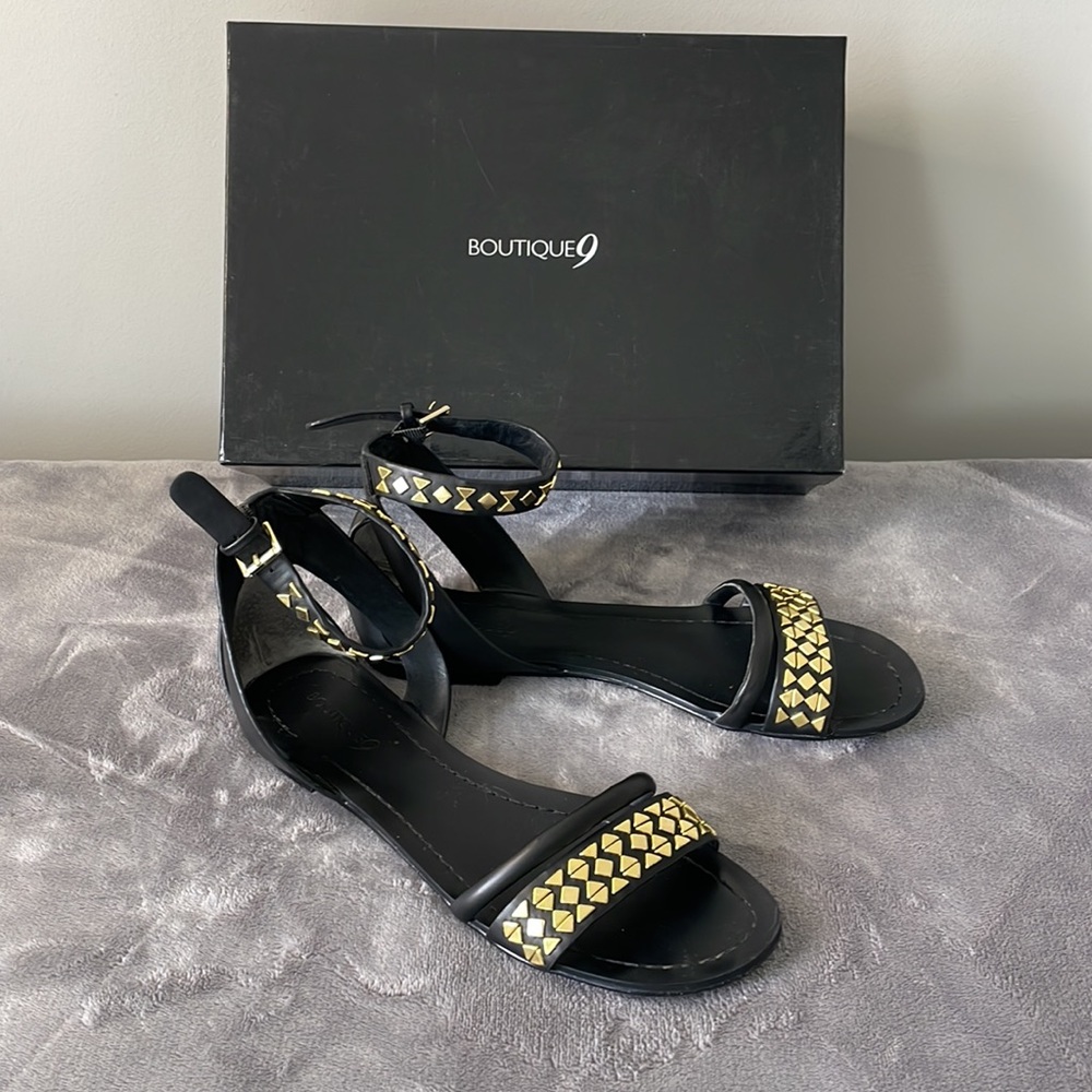 Boutique 9 Black Studded Sandal